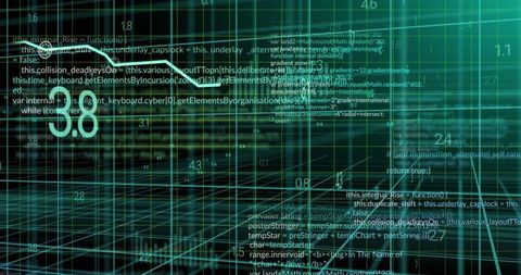 abstract wireframe grid with floating code snippets and data - Download Free Stock Images Pikwizard.com