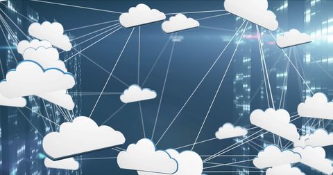 Digital Cloud Networking Abstract Background for Technology Projects - Download Free Stock Images Pikwizard.com
