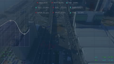 Animated Data Analytics Over Urban Skyline