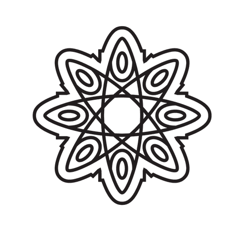 black abstract geometric mandala on transparent background - Download Free Stock Videos Pikwizard.com