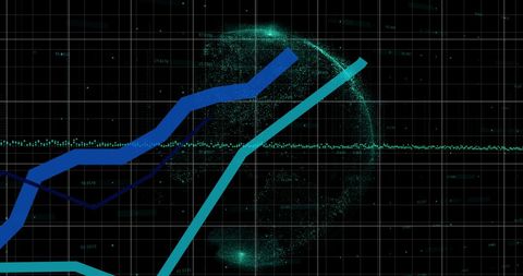 Global Financial Data Analysis with Abstract Globe Design