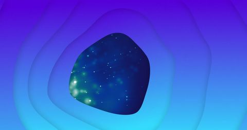 Vibrant Abstract Layered Shapes on Cosmic Background - Download Free Stock Images Pikwizard.com
