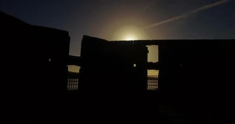 Silhouette of Ancient Ruins Against Sunset Sky - Download Free Stock Images Pikwizard.com