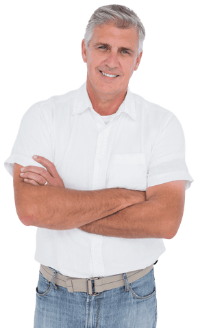 Confident Casual Middle-Aged Man Smiling in Transparent Background - Download Free Stock Videos Pikwizard.com
