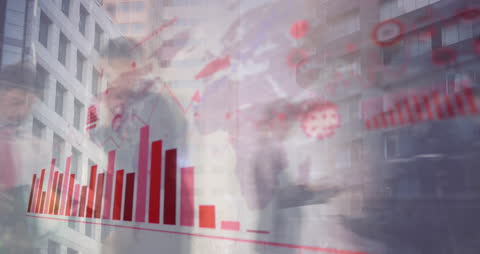 Data Analytics and Business Growth Digital Overlay