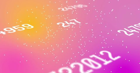 Abstract Digital Network with Floating Numbers on Gradient Background - Download Free Stock Images Pikwizard.com