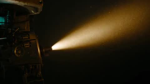 Vintage Projector Beam with Dust Particles