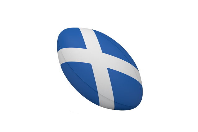 Transparent Rugby Ball with St. Andrew's Cross Design - Download Free Stock Videos Pikwizard.com