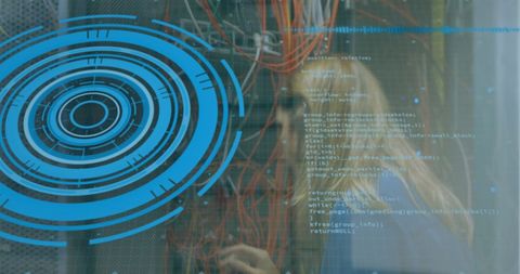 Cybersecurity Concept with Digital Interface Overlap - Download Free Stock Images Pikwizard.com