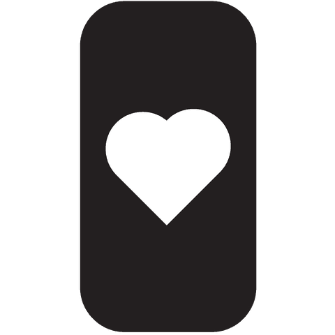 White Heart Design on Black Smartphone Case Background - Download Free Stock Videos Pikwizard.com