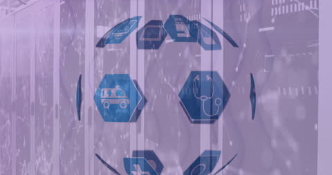 Global Healthcare and Technology Communication Illustration