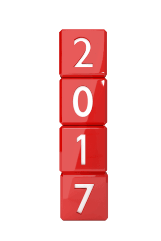 Red Transparent Cubes Displaying Year 2017 - Download Free Stock Videos Pikwizard.com