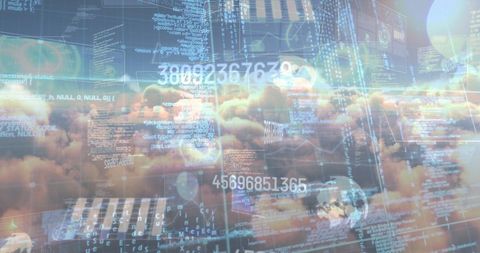 Futuristic Data Processing in Cloud Computing Concept - Download Free Stock Images Pikwizard.com