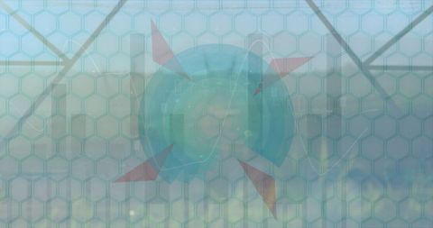 Abstract Technology Interface with Geometric Elements