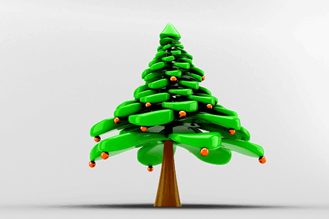 digital christmas tree png illustration on transparent background - Download Free Stock Videos Pikwizard.com