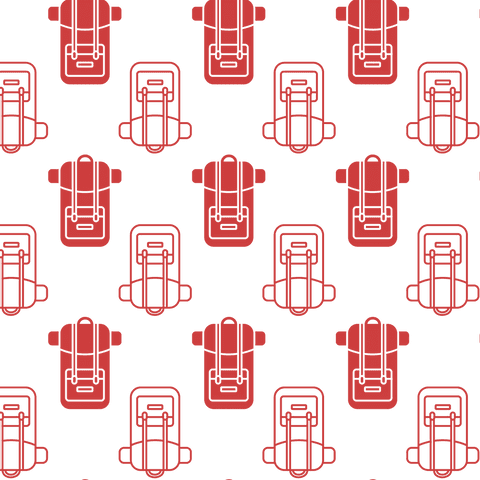 red backpack pattern on transparent background illustration - Download Free Stock Videos Pikwizard.com