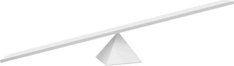 White Seesaw on Transparent Background Playground Illustration