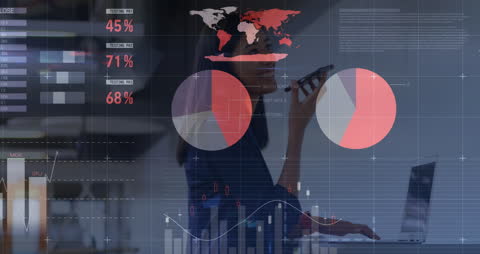 Diverse Businesspeople Analyzing Financial Data and Trends