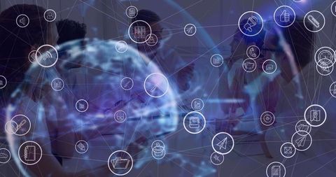 Global Business Technology Digital Network Concept - Download Free Stock Images Pikwizard.com