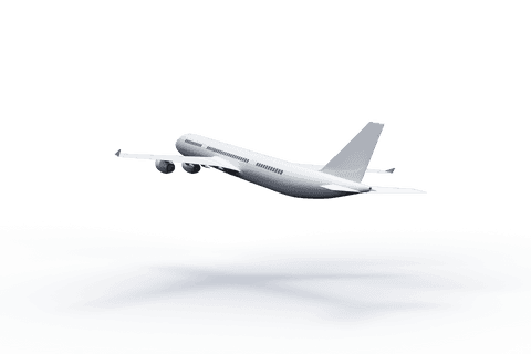 airplane taking flight on transparent background - Download Free Stock Videos Pikwizard.com