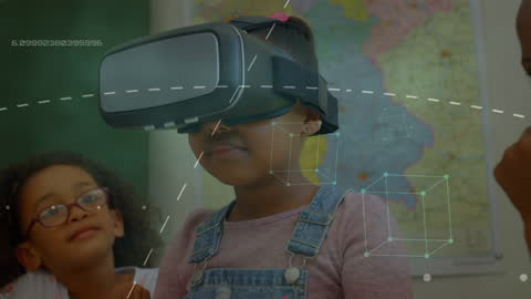 Schoolchildren Engaging with Virtual Reality Technology