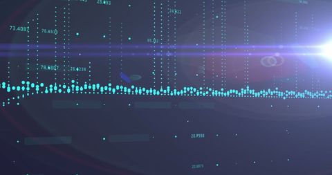 Data Visualization with Digital Numbers Glowing in Virtual Space - Download Free Stock Images Pikwizard.com