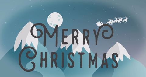 Merry Christmas Greetings with Winter Wonderland - Download Free Stock Images Pikwizard.com