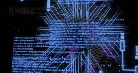 Digital Data Processing with Integrated Circuit Overlay - Download Free Stock Images Pikwizard.com