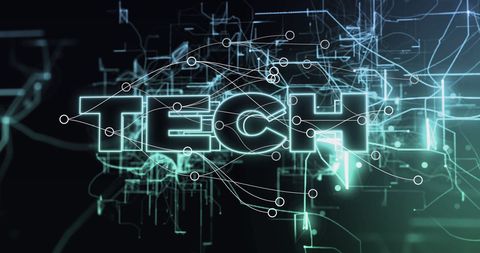 Digital Network Interface with Modern Tech Elements - Download Free Stock Images Pikwizard.com