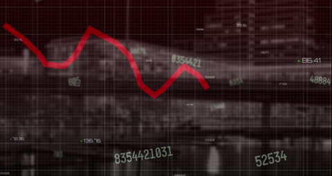 Dynamic Data Processing Over Cityscape Background