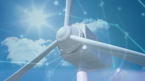 Innovative Wind Turbine with Digital Network Overlay for Renewable Energy