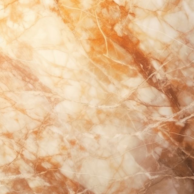 Close up of gold and white marble with veins background, created using generative ai technology. Marble, stone, pattern and texture concept digitally generated image.