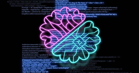 AI Brain with Digital Code Background Representing Data Processing - Download Free Stock Images Pikwizard.com