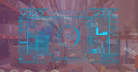 Augmented Reality Dashboard in High-Tech Warehouse Environment