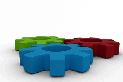 Three Transparent Cogs: Red, Blue, Green Linked Mesh - Download Free Stock Videos Pikwizard.com
