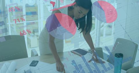 Analytics Professional Analyzing Business Data at Office