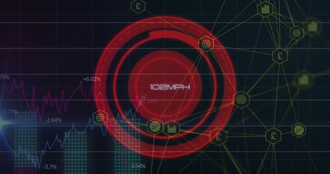 Digital Interface with Speedometer Over Global Network