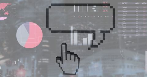 Futuristic Digital Interface with Speech Bubbles and Data Overlays - Download Free Stock Images Pikwizard.com