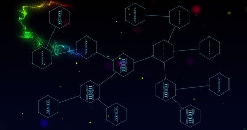 Digital Medical Research Network with DNA and Data Elements - Download Free Stock Images Pikwizard.com