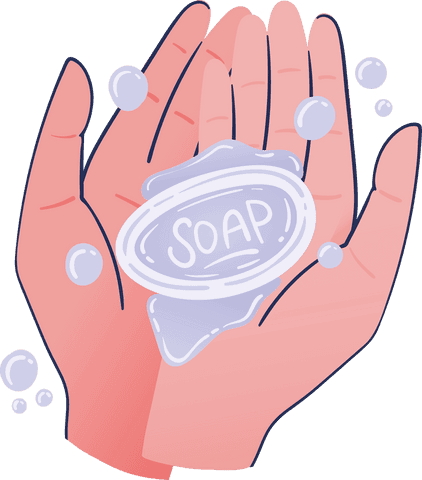 transparent hands holding soap bar with bubbles illustration - Download Free Stock Videos Pikwizard.com
