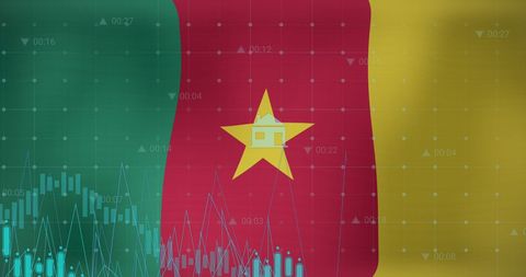 Financial Data Analysis Over Cameroon Flag Background - Download Free Stock Images Pikwizard.com