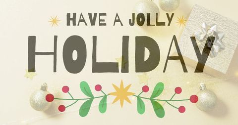 Festive Holiday Greeting Card with Christmas Baubles - Download Free Stock Images Pikwizard.com