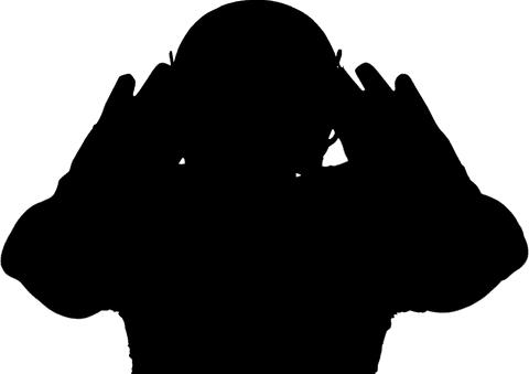 Transparent Rugby Player Silhouette Celebrating Victory