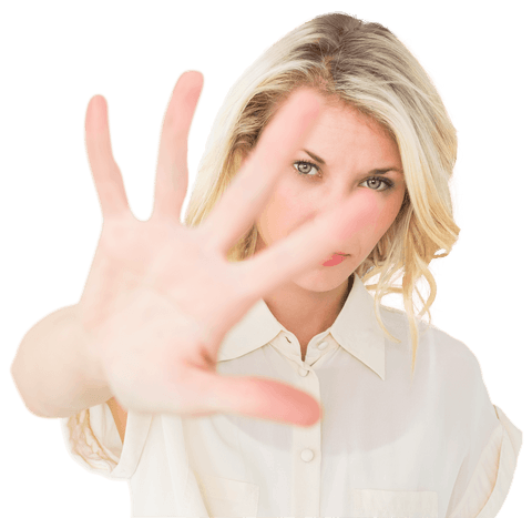 ideal for concepts of rejection, stop, or denial in business or personal contexts. useful in articles or presentations about boundaries, assertiveness, or communication. the transparent background facilitates seamless integration into various projects, providing adaptability for designers or marketers needing flexibility.