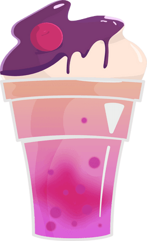 transparent bubble drink in decorative flat design glass - Download Free Stock Videos Pikwizard.com