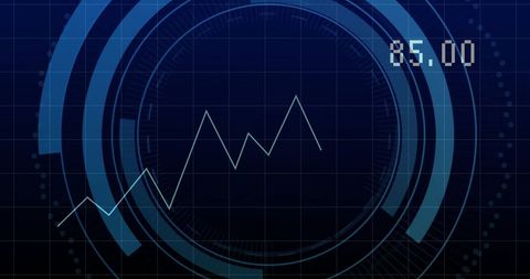 Futuristic Graph and Data Technology Interface - Download Free Stock Images Pikwizard.com