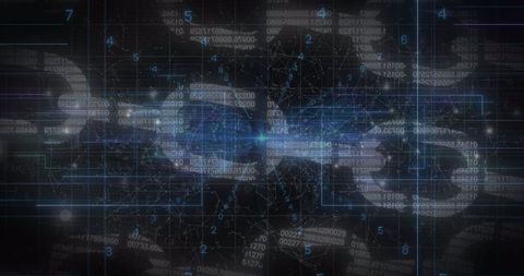 Cybersecurity in Modern Data Networks with Digital Blockchain Icon