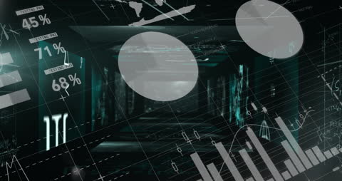 Futuristic Graphs and Data Interfaces in Virtual Workspace