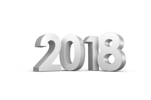 3d 2018 year in large white numbers transparent background - Download Free Stock Videos Pikwizard.com