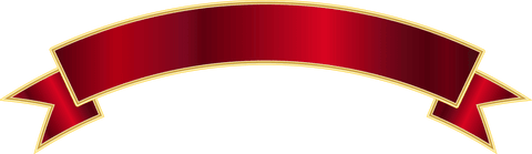 Elegant Red Ribbon Banner on Transparent Background with Gold Accents - Download Free Stock Videos Pikwizard.com